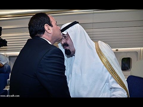 الملك عبدالله والرئيس السيسي في الطائرة