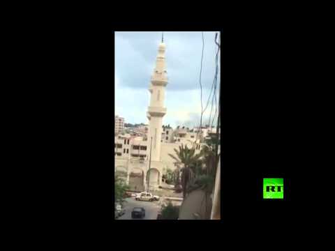شاهد انفجاران أمام دار الإفتاء في اللاذقية السورية
