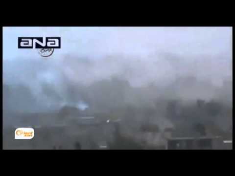 شاهد الطائرات الإسرائيلية تحرق مواقع قوات الحكومة السورية