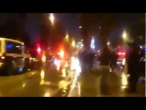 شاهد أول فيديو من موقع انفجار حافلة الأمن الرئاسي التونسي