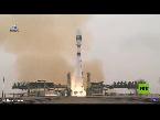 شاهد لقطات تظهر إطلاق صاروخ سويوز الروسي